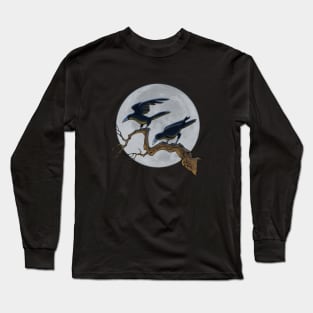 Crows in a tree Long Sleeve T-Shirt